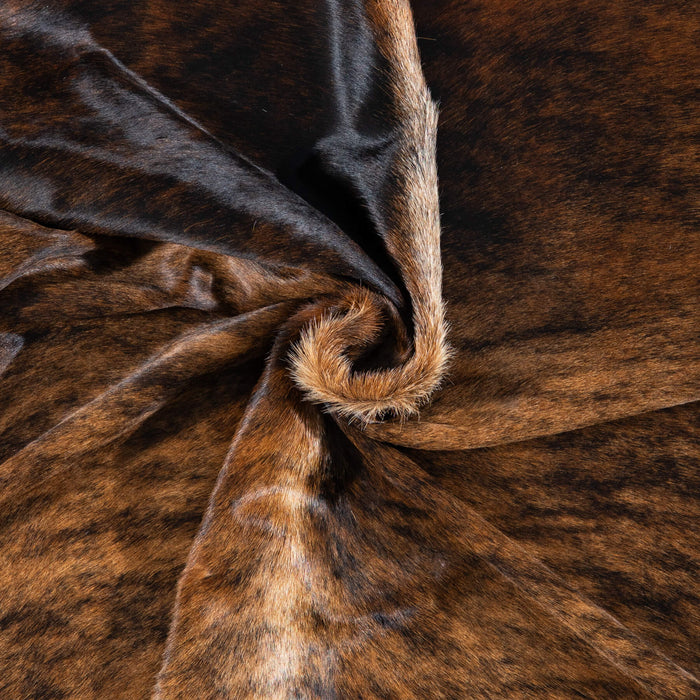 Brazilian Brindle Cowhide Rug Size 8'0" L x 7'4" W 7682