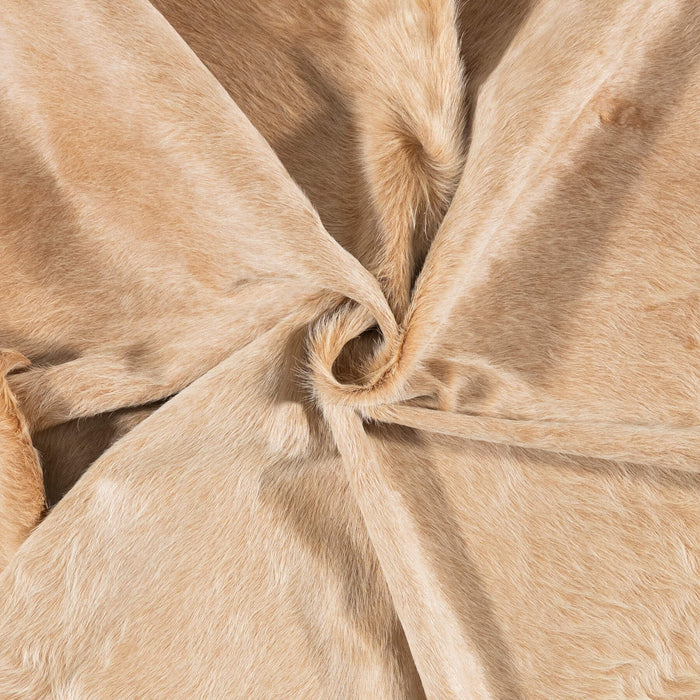 Brazilian Champagne Cowhide Rug Size 7'2" L x 7'0" W 7700