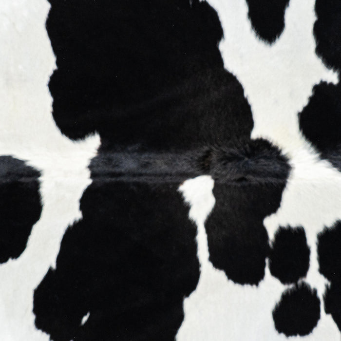 Brazilian Black and White Cowhide Rug Size 7'8" L x 6'10" W 7735