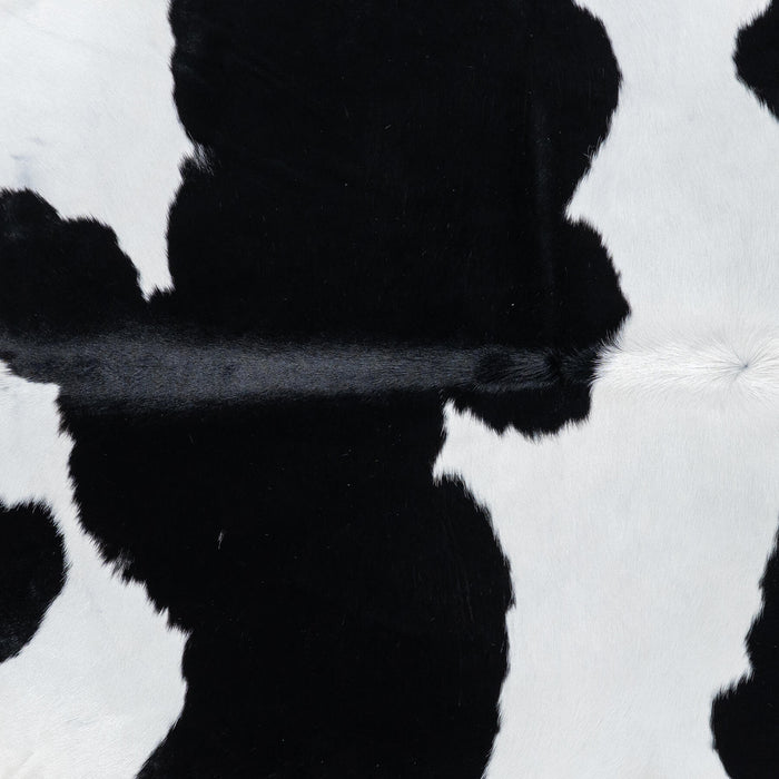 Brazilian Black and White Cowhide Rug Size 8'2" L x 6'11" W 7738