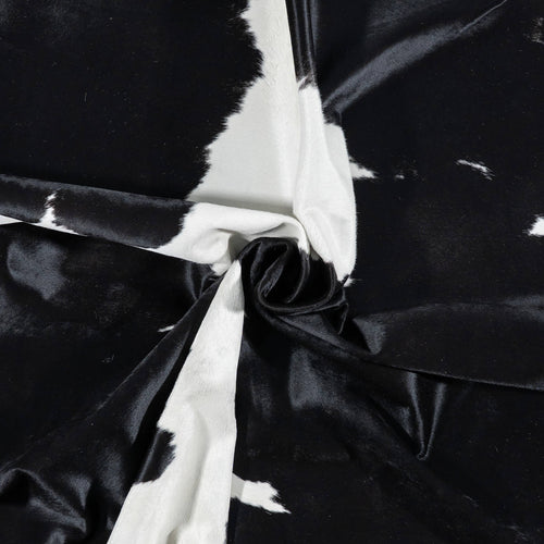 Brazilian Black and White Cowhide Rug Size 8'4" L x 6'9" W 7740