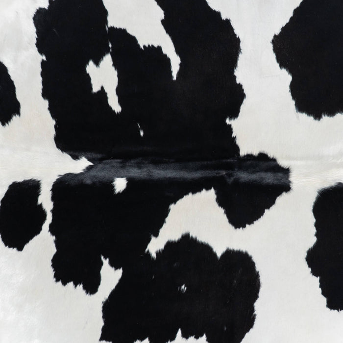 Brazilian Black and White Cowhide Rug Size 7'6" L x 6'10" W 7744