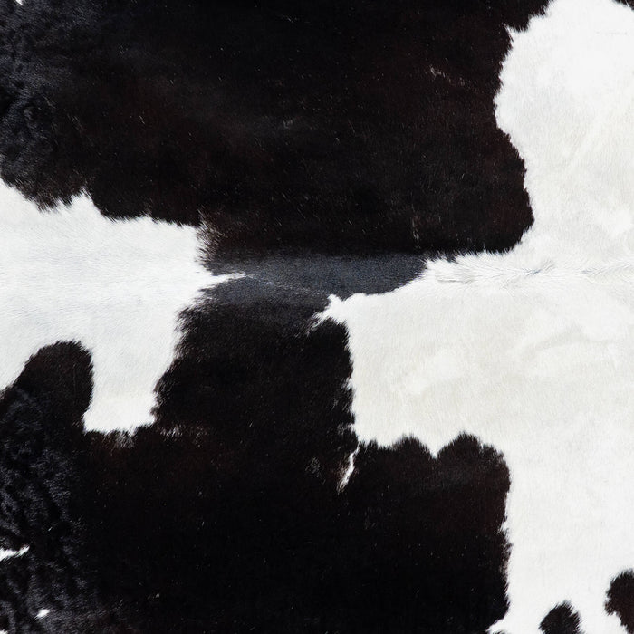 Brazilian Black and White Cowhide Rug Size 7'10" L x 6'4" W 7773