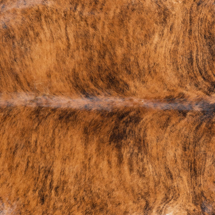 Brazilian Brindle White Belly Cowhide Rug Size 8'3" L x 7'4" W 7779