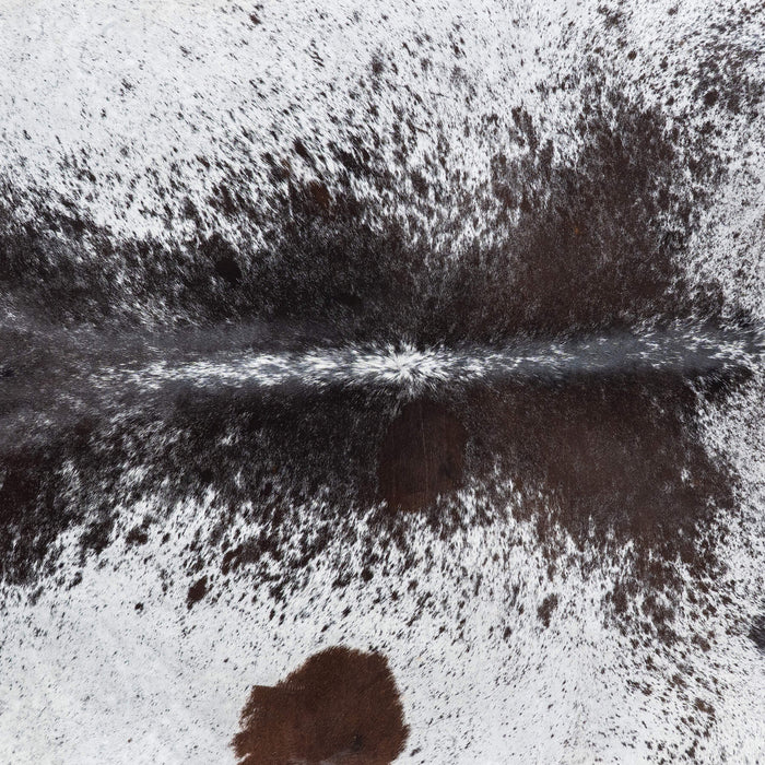 Brazilian Black Salt and Pepper Cowhide Rug Size 8'1" L x 7'0" W 7830