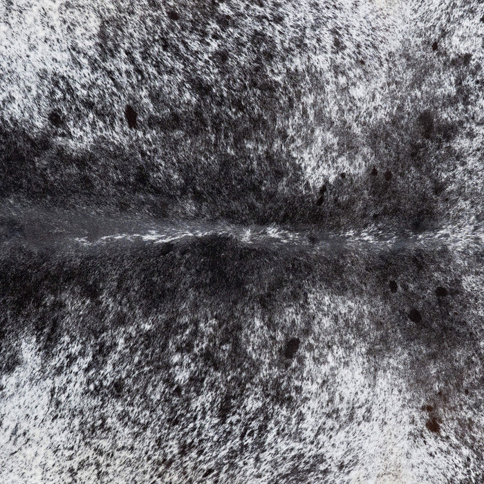 Brazilian Black Salt and Pepper Cowhide Rug Size 7'11" L x 6'7" W 7875