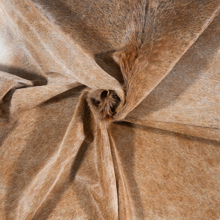 Brazilian Grey Palomino Cowhide Rug Size 7'1" L x 6'4" W 7898