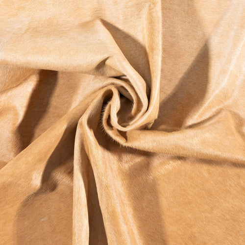 Brazilian Beige Cowhide Rug Size 6'8" L x 6'3" W 7909