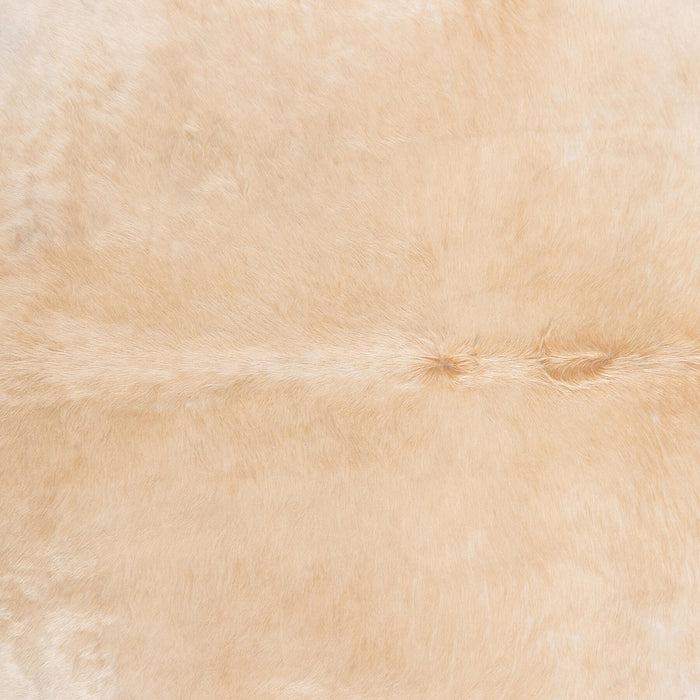 Brazilian Beige Cowhide Rug Size 6'10" L x 5'9" W 7910