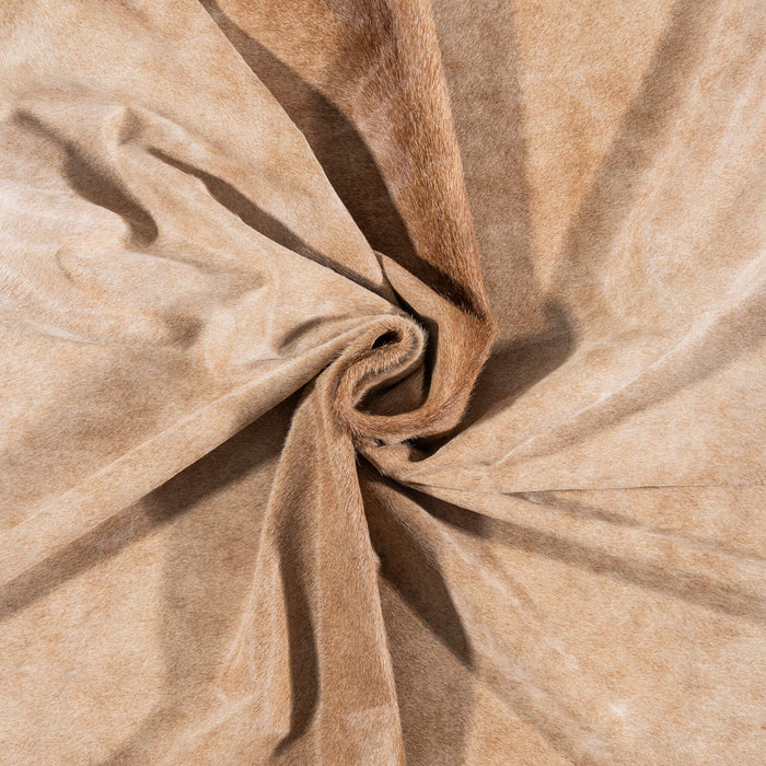 Brazilian Beige Cowhide Rug Size 8'3" L x 7'3" W 7936