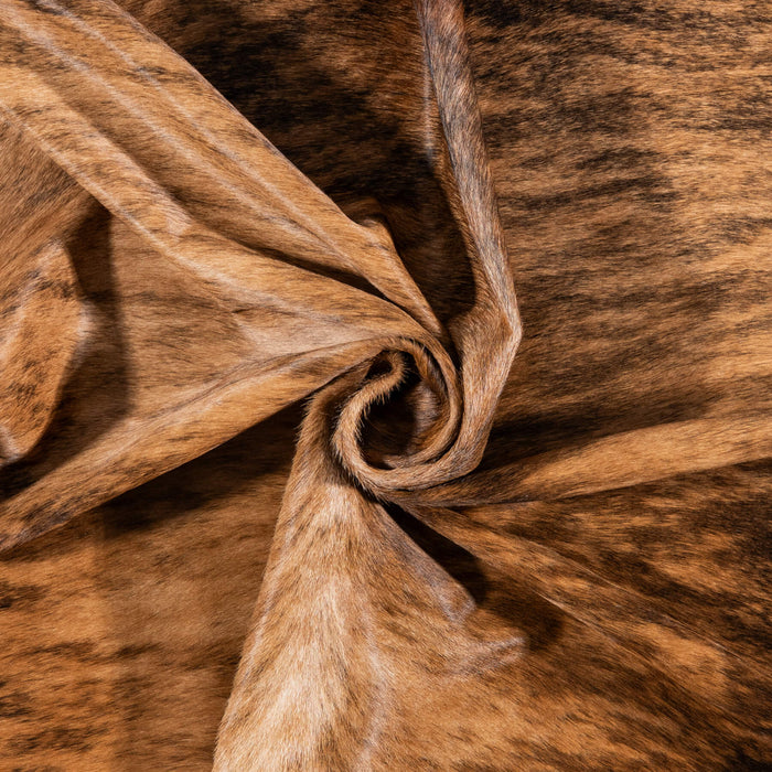 Brazilian Brindle Cowhide Rug Size 7'2" L x 6'8" W 7937