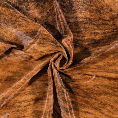 Brazilian Brindle Cowhide Rug Size 7'4" L x 6'7" W 7946
