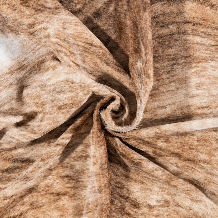 Brazilian Brindle Cowhide Rug Size 7'1" L x 6'5" W 7948