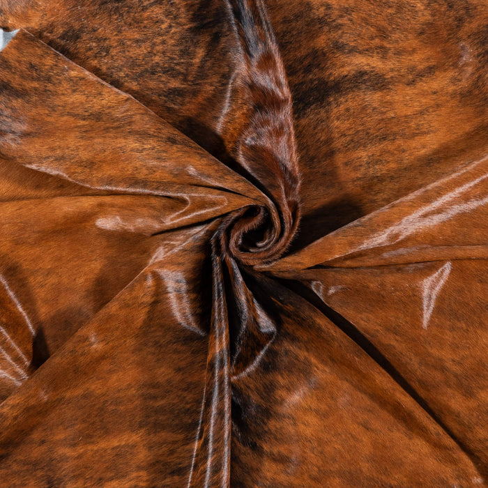 Brazilian Brindle Cowhide Rug Size 7'7" L x 6'6" W 7969