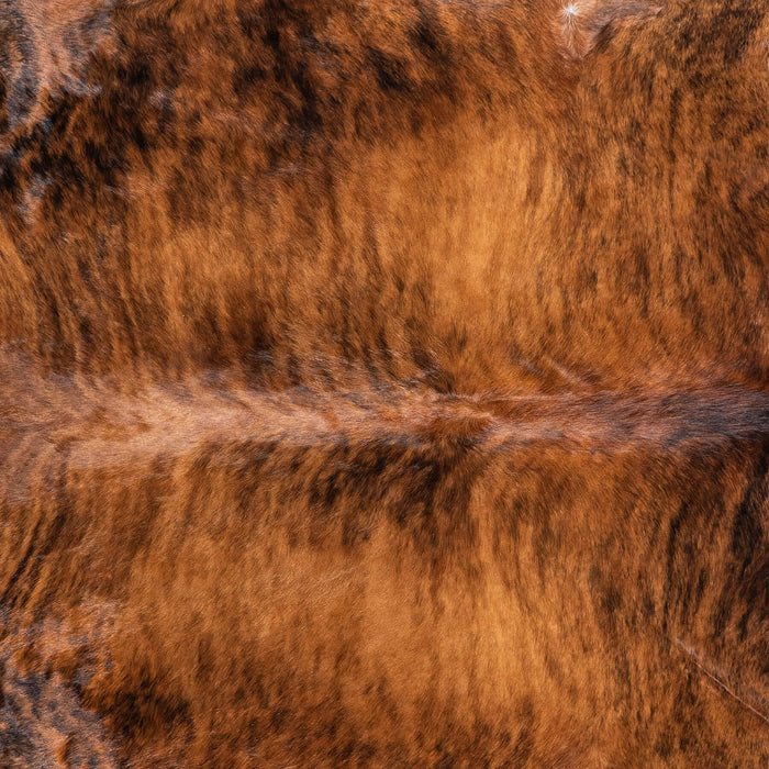 Brazilian Brindle Cowhide Rug Size 7'10" L x 7'2" W 7975
