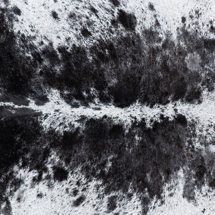 Brazilian Black Salt and Pepper Cowhide Rug Size 6'7" L x 5'8" W 7990