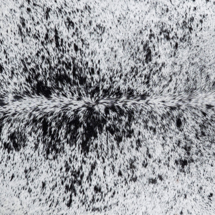Brazilian Black Salt and Pepper Cowhide Rug Size 7'0" L x 6'2" W 8000
