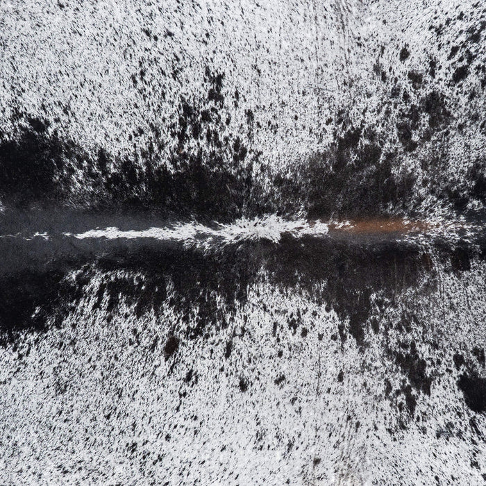 Brazilian Black Salt and Pepper Cowhide Rug Size 9'2" L x 7'2" W 8015