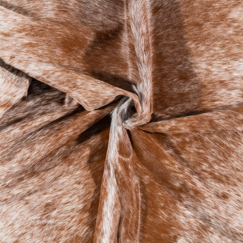 Brazilian Brown Salt and Pepper Cowhide Rug Size 7'8" L x 7'6" W 8028