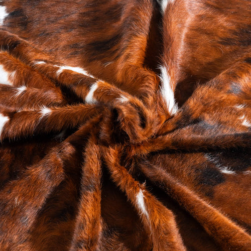 Tricolor Cowhide Rug Size 7'7" L x 6'4" W 8100