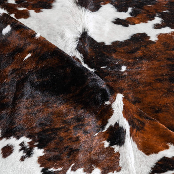 Tricolor Cowhide Rug Size 7'5" L x 6'11" W 8109