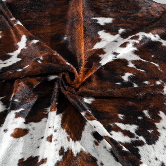 Tricolor Cowhide Rug Size 7'10" L x 7'0" W 8111