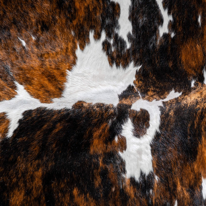 Tricolor Cowhide Rug Size 8'1" L x 7'4" W 8115
