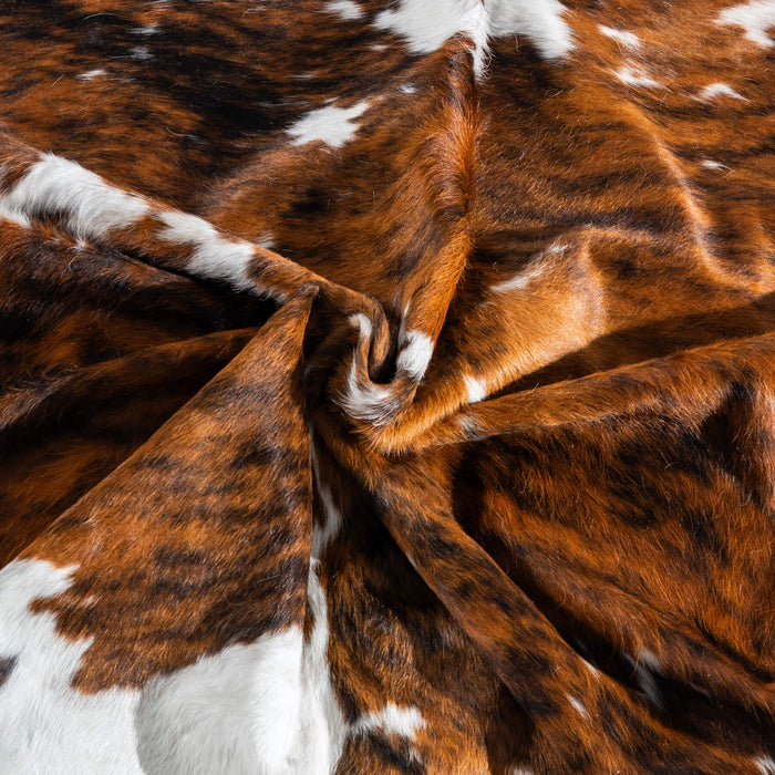 Tricolor Cowhide Rug Size 7'6" L x 5'11" W 8118