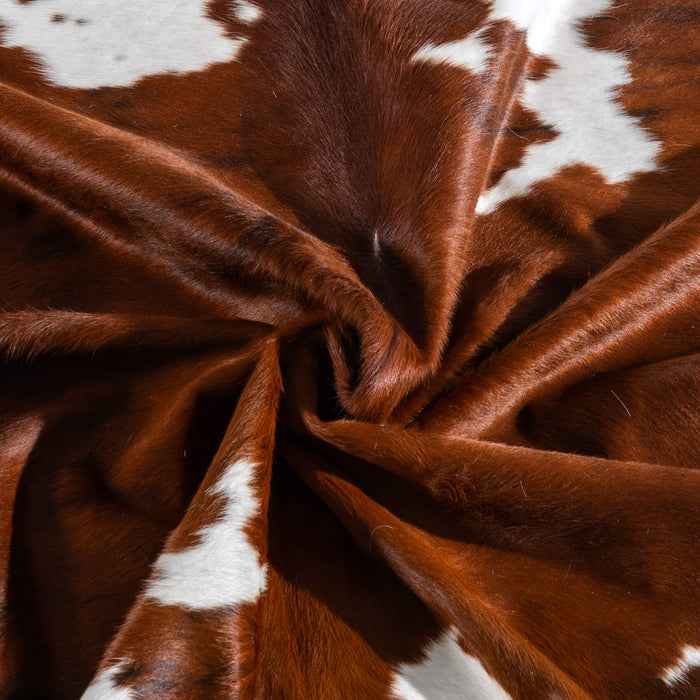 Tricolor Cowhide Rug Size 7'10" L x 6'11" W 8127