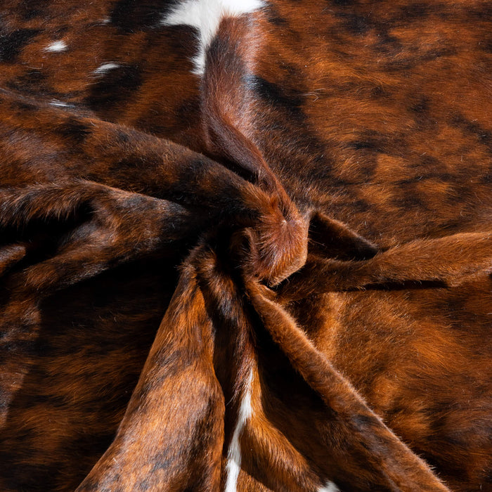 Tricolor Cowhide Rug Size 7'3" L x 6'6" W 8137