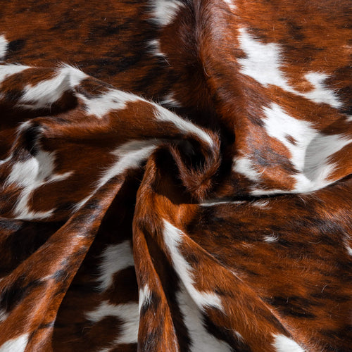 Tricolor Cowhide Rug Size 6'7" L x 6'1" W 8149