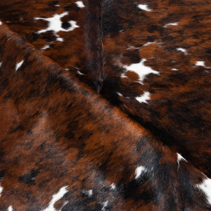 Tricolor Cowhide Rug Size 7'8" L x 6'8" W 8175