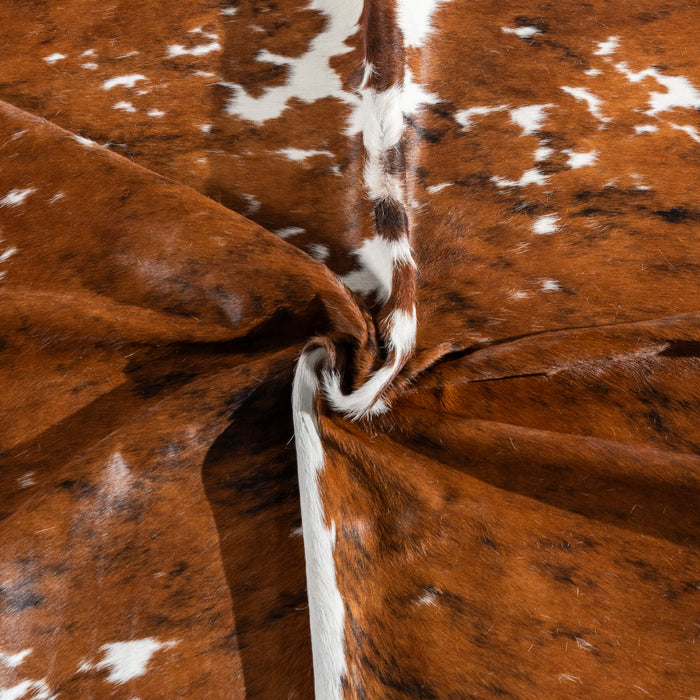 Tricolor Cowhide Rug Size 7'2" L x 6'9" W 8185