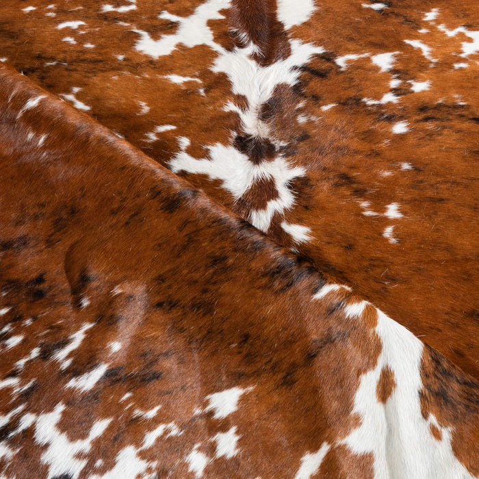 Tricolor Cowhide Rug Size 7'2" L x 6'9" W 8185