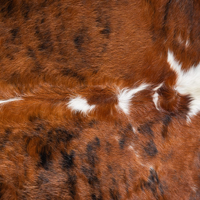 Tricolor Cowhide Rug Size 7'8" L x 6'10" W 8188