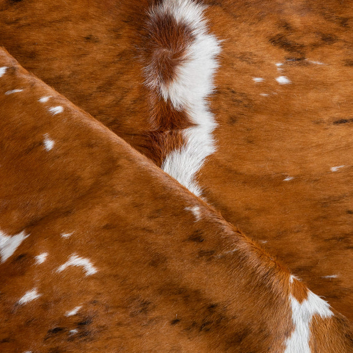 Tricolor Cowhide Rug Size 7'4" L x 6'10" W 8191