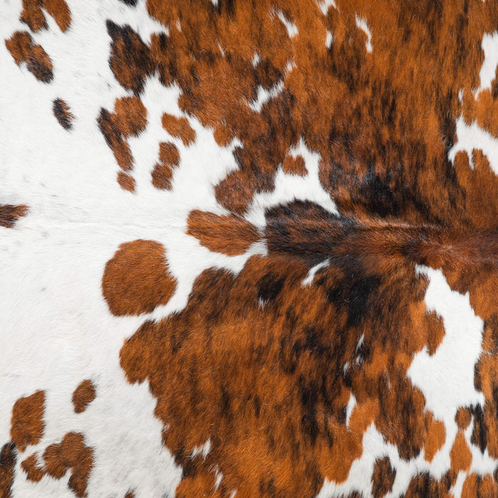 Tricolor Cowhide Rug Size 7'8" L x 6'11" W 8205