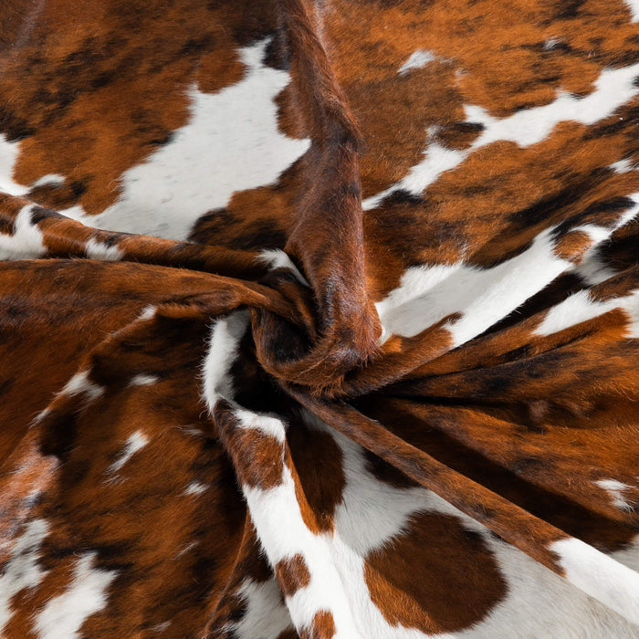 Tricolor Cowhide Rug Size 7'8" L x 6'11" W 8205