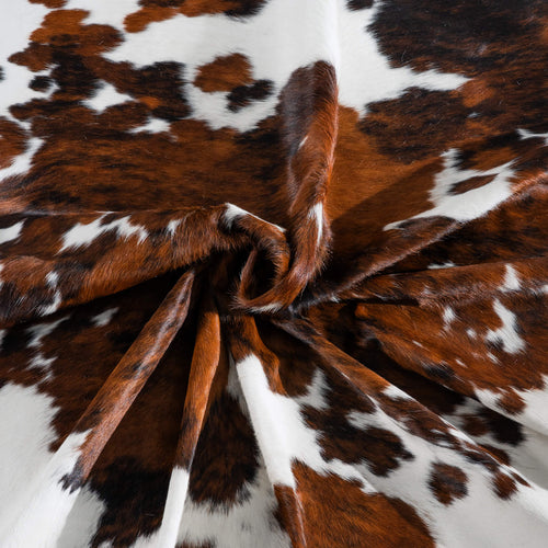 Tricolor Cowhide Rug Size 7'7" L x 6'6" W 8233