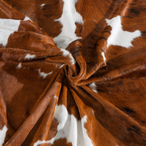 Tricolor Cowhide Rug Size 7'7" L x 6'7" W 8248