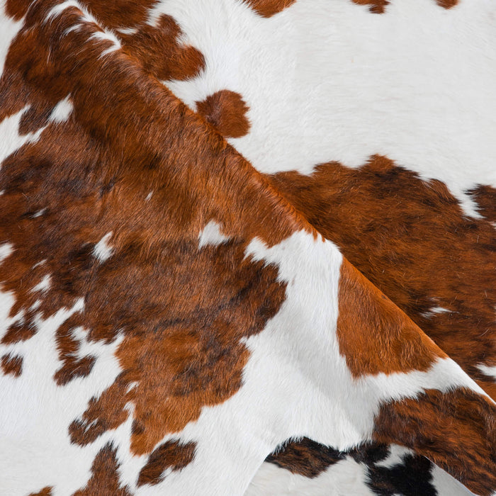 Tricolor Cowhide Rug Size 7'6" L x 6'11" W 8260