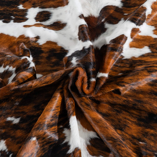 Tricolor Cowhide Rug Size 8'0" L x 7'4" W 8291