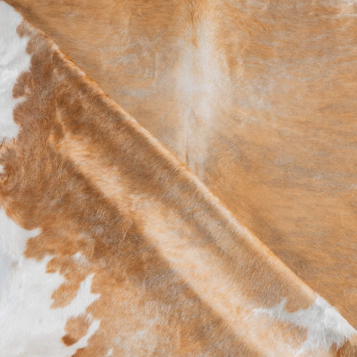 Tricolor Brindle Mix Cowhide Rug Size 8'3" L x 7'7" W 8296