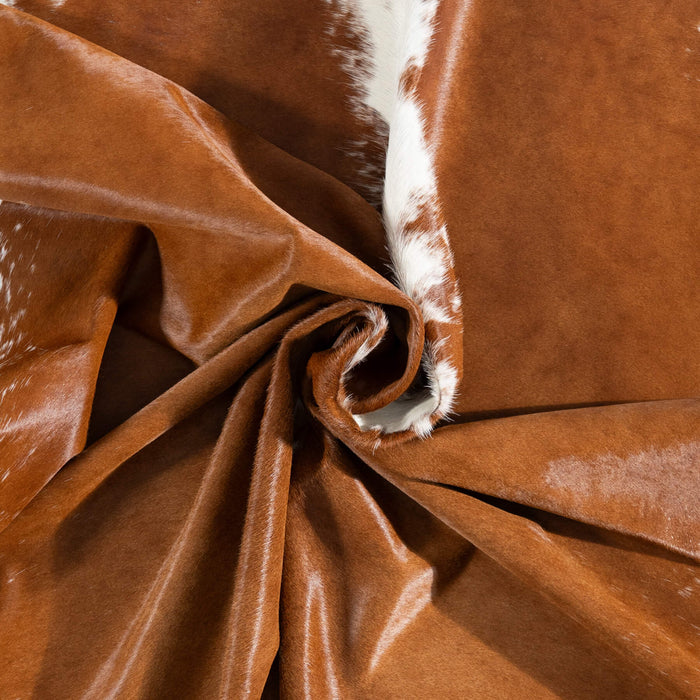 Brazilian Hereford Cowhide Rug Size 7'3" L x 6'9" W 8319