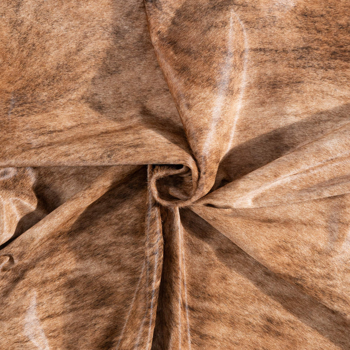 Brazilian Brindle Cowhide Rug Size 7'1" L x 6'5" W 8334