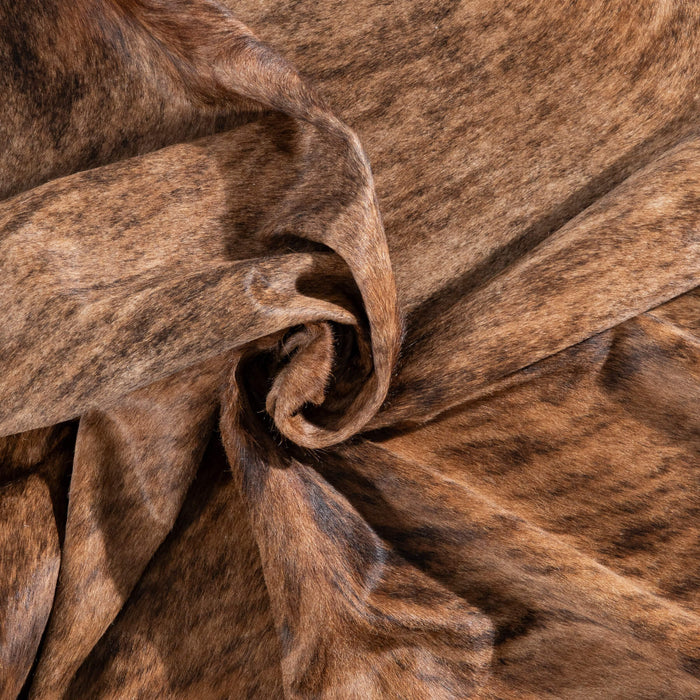 Brazilian Brindle Cowhide Rug Size 7'3" L x 6'11" W 8335