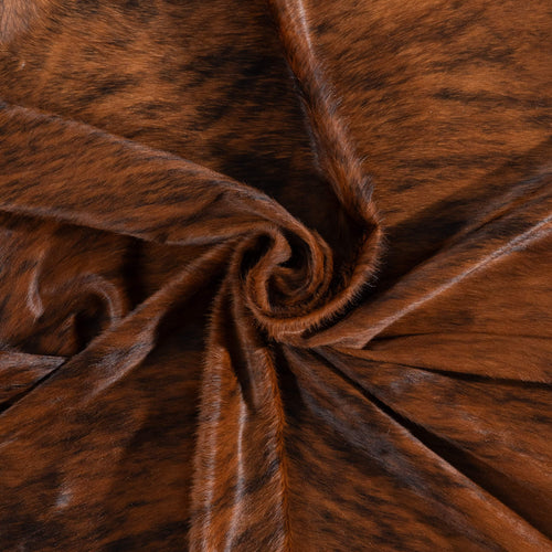 Brazilian Brindle Cowhide Rug Size 7'0" L x 6'8" W 8341