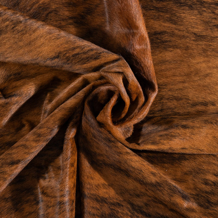 Brazilian Brindle Cowhide Rug Size 7'3" L x 6'4" W 8342