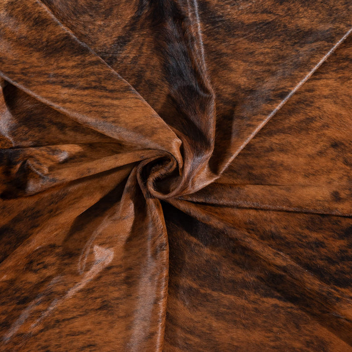 Brazilian Brindle Cowhide Rug Size 8'0" L x 7'3" W 8349