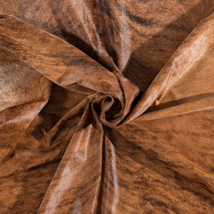 Brazilian Brindle Cowhide Rug Size 8'0" L x 7'5" W 8352